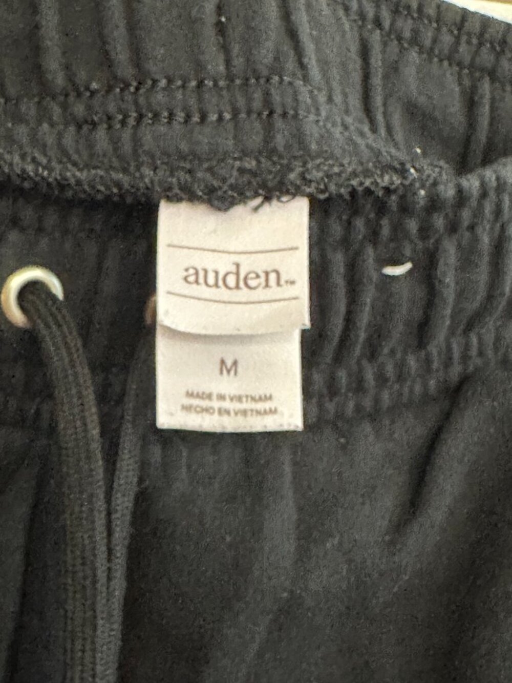 Auden Black Lounge Shorts Women’s Medium Drawstring Elastic Waist Comfy Casual S - Picture 5 of 6